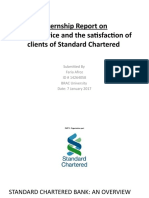 Internship Report on Client Satisfaction at Standard Chartered