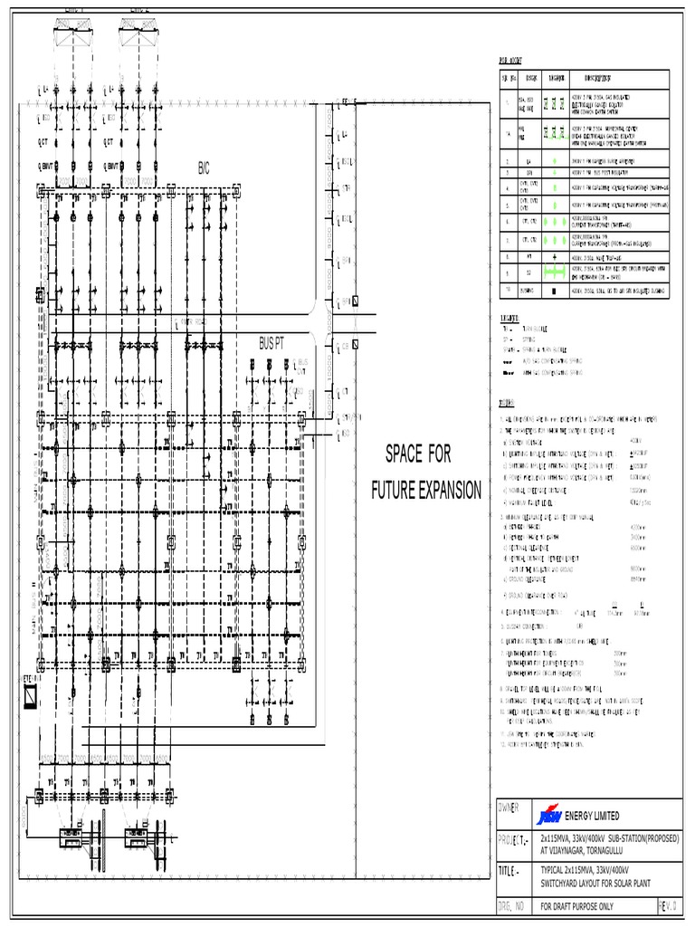 Solar Plant Switchyard Layout Draft | PDF | Science & Mathematics