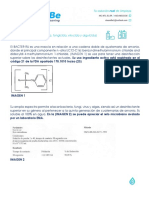 Info de Certificacion Desinfectante