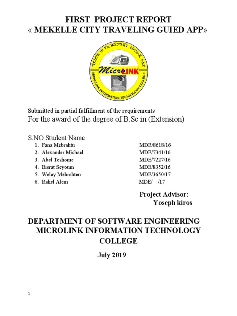 Mekelle City Travel Guide App Report | PDF | Software Testing | Use Case