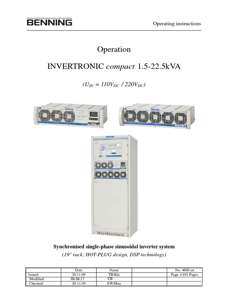 INVERTRONIC Compact Inverter Manual | PDF | Power Inverter | Fuse ...