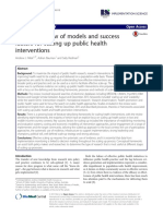 Narrative Review of Models and Success Factors For Scaling Up Public Health Interventions