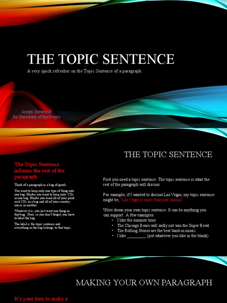 Understanding Topic Sentences in Writing | PDF | Recorded Music | Albums
