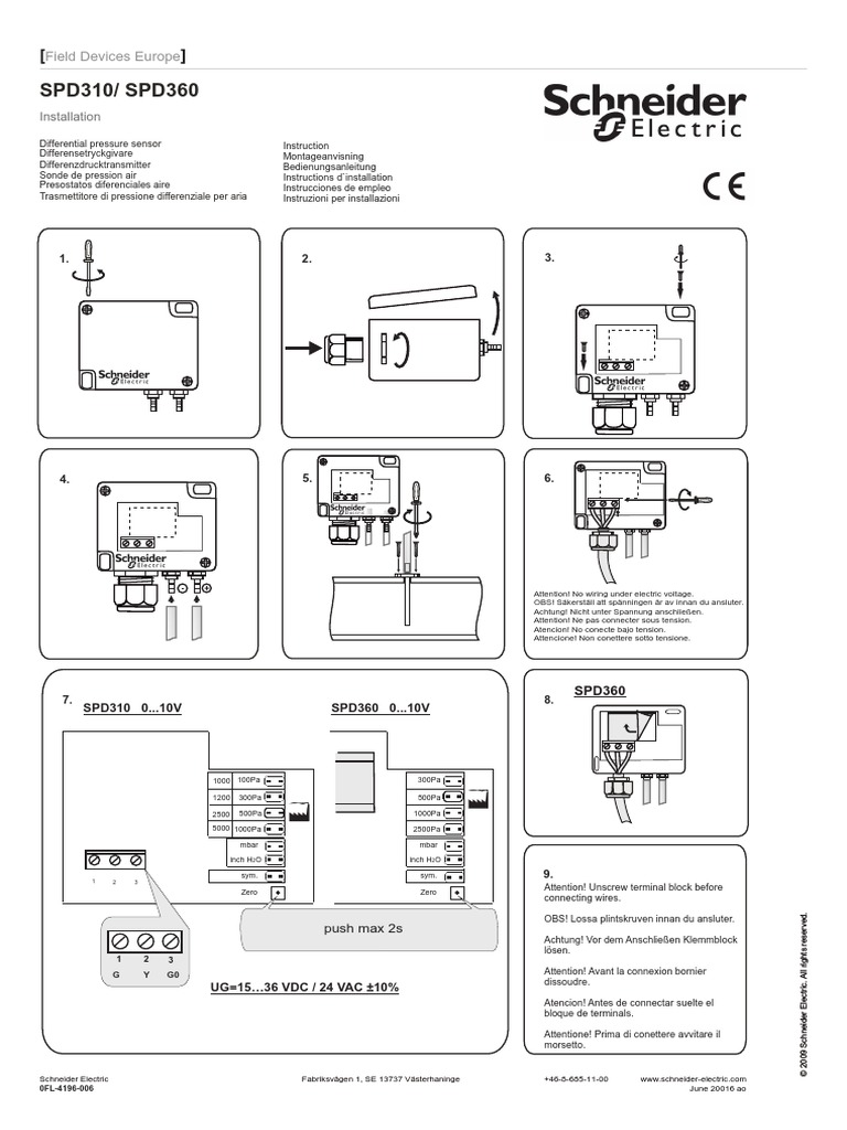 SPD310-SPD360 Installation r1 | PDF