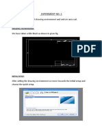 Experiment No.-1: To Setup Limit Drawing Environment and Units in Auto Cad