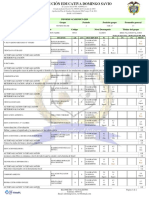 Sede Jornada Grupo Periodo Posición Grupo Promedio General: Informe Academico 2020