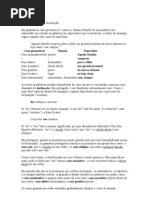 Casos gramaticais e declinação