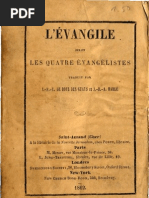 L'EVANGILE Selon Les Quatre Evangelistes Traduit Par JFE LeBoysDesGuays Et JBA Harle Librairie de La Nouvelle Jerusalem 1862