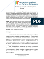 Hospitalidade em Foz do Iguaçu: percepção atual e potencial turístico