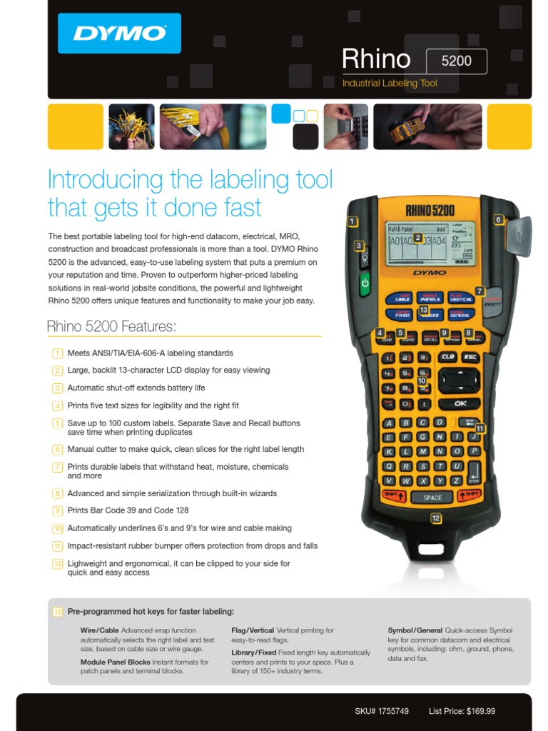 Introducing The Labeling Tool That Gets It Done Fast Rhino PDF