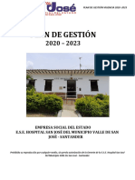 Plan de Gestion E.S.E San Jose 2020-2023
