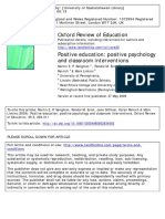 Positive Education - Positive Psychology and Classroom Interventions
