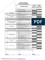 3.0 Dealer Self Evaluation Sheet - Service