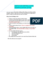 Worksheets of Writing Cover Letter