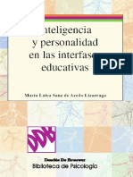 Inteligencia y Personalidad en Las Interfases Educativas de María Luisa Sanz PDF