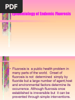 Epidemiology of Endemic Fluorosis