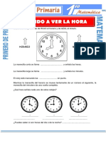 Aprendo A Ver La Hora para Primero de Primaria