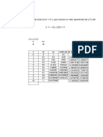 N XN Yn 0.1 (Tn-Yn) SOL. ANALITICA ERROR