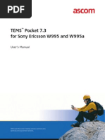 Download TEMS Pocket 73 for Sony Ericsson W995 and W995a -- Users Manual by rgpinili SN47213910 doc pdf