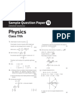 Physics: Sample Question Paper