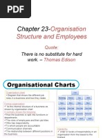 Chapter 23-: Organisation Structure and Employees