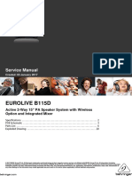 Eurolive B115D: Service Manual