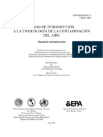 Toxicologia de Contaminacion Del Aire