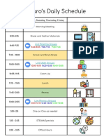 Ms. Haro's Daily Schedule: Live Reading Groups