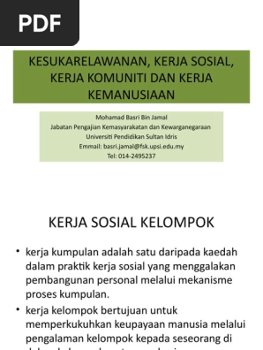 K03196 20200302131145 Kuliah 5 Hubungan Kesukarelawanan Dan Kerja Sosial Pdf