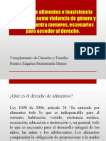 Derecho alimentos violencia género