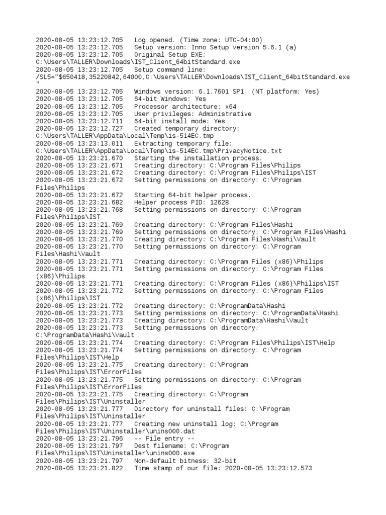 Setup Log 2020-08-05 #001 | PDF | Windows Registry | Ibm Pc Compatibles