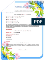 FACTORIAL. 4to de Secundaria Comunitaria Productiva