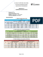 Práctica N°3 - Laboratorio de Termodinámica - Escuela Politécnica Nacional