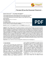 Water Disinfection Ferrate VI As The Gre PDF