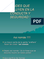 01-06-07 Actitudes Que Influyen en La Conducta y Seguridad - G. AMAYA