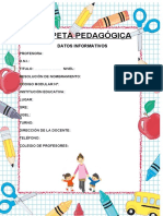 CARPETA PEDAGÓGICA - 5 AÑOS