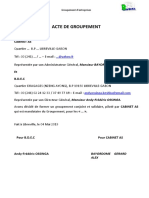 1.1 - Acte de groupement