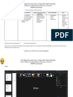 Matriz de Control Actividades Academicas en Linea - Proyectos PDF
