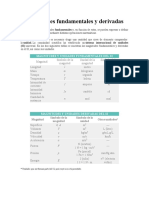 Magnitudes Fundamentales y Derivadas