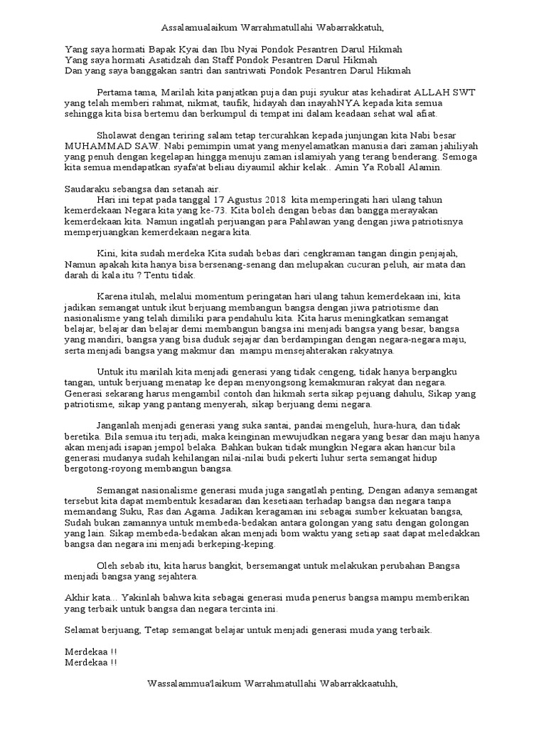 Pidato 17 Agustus PDF