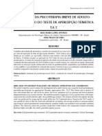 Avaliação Da Psicoterapia Breve de Adulto Contribuição Do Tat PDF