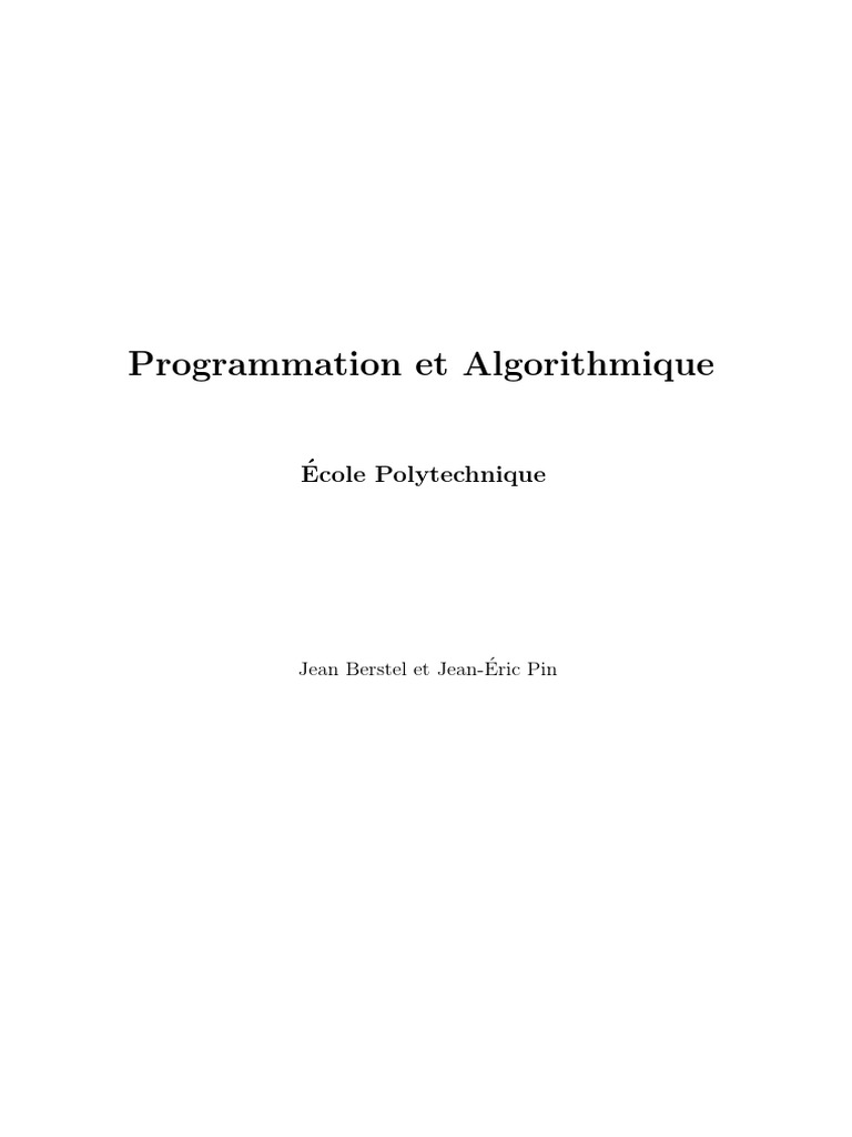 0119 Formation Programmation Algorithmique | PDF | Variable ...