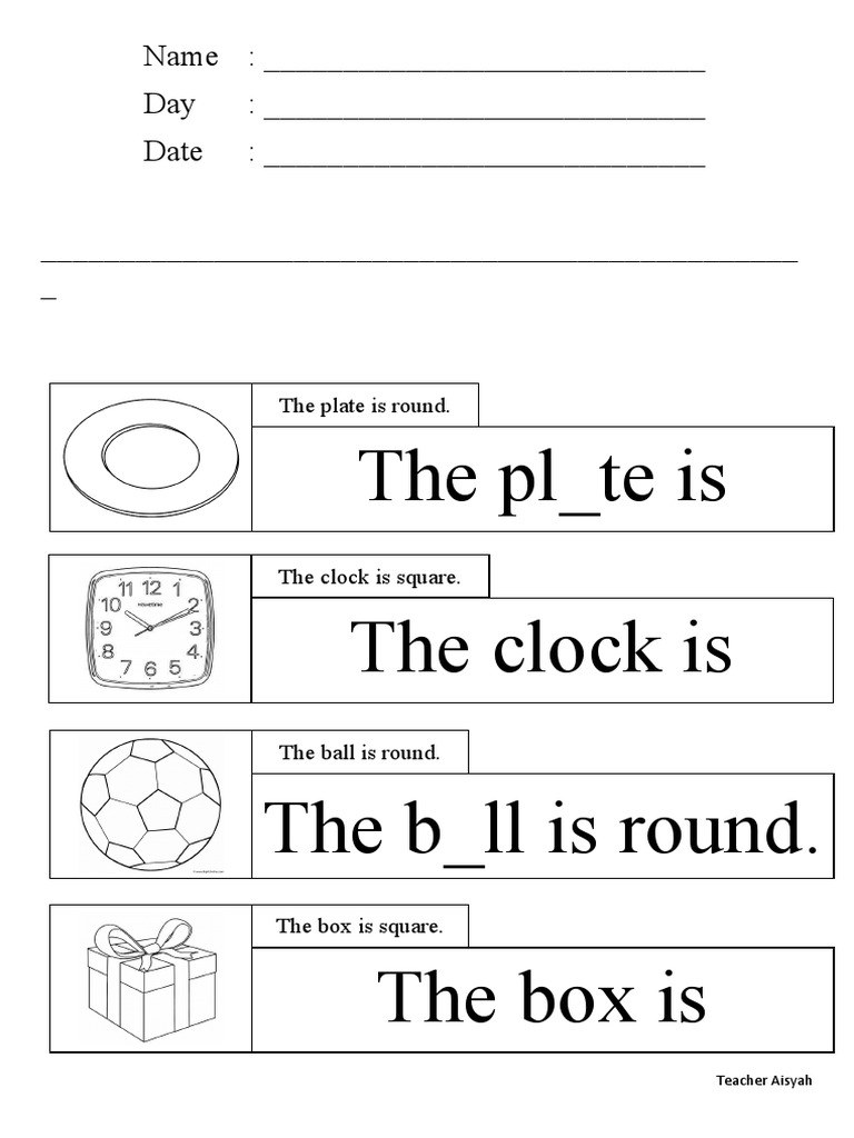 The Ball is Round Activity Sheet | PDF | Language Arts & Discipline ...