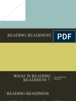 Reading Readiness
