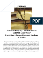 Departmental Inquiries and Mockery of Justice