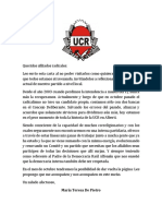 Carta UCR