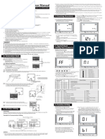 Installation and maintenance manual for touch screen wired controller