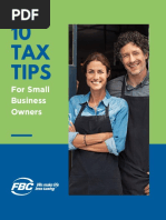 10 TAX Tips: For Small Business Owners