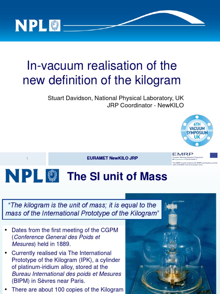 New Definition of The Kilogram PDF Kilogram Materials