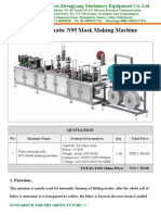 2020 N95 Mask Making Machine Quotation PDF